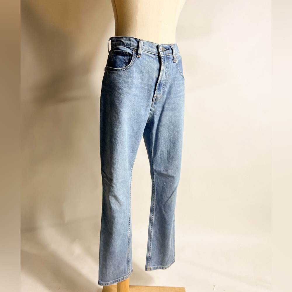 EVERLANE High Rise Straight Jeans Medium Wash Size 27 Ankle